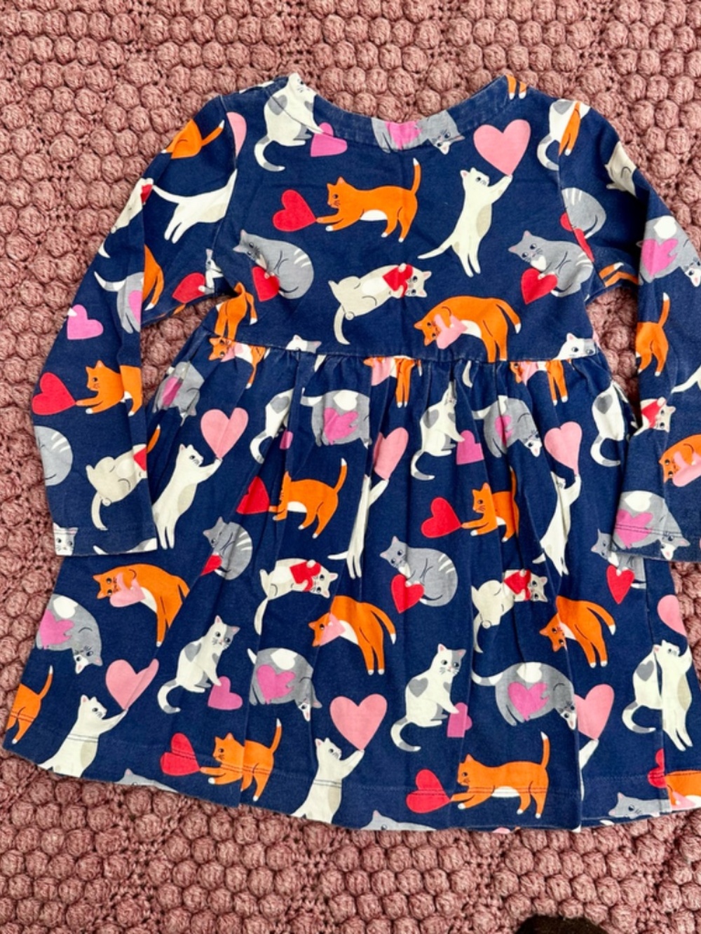 Mini Boden Blue Cat Dress - Picture 6 of 6